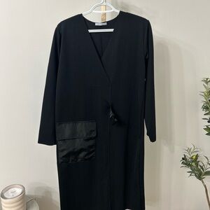 Zara Black Long Sleeve Dress with Pocket